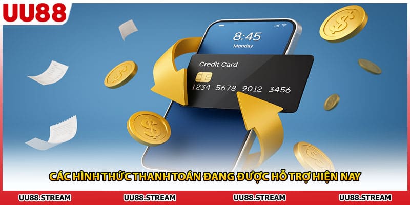 Các hình thức thanh toán đang được hỗ trợ hiện nay