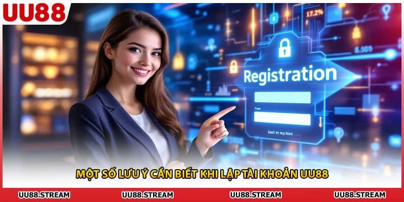 Một số lưu ý cần biết khi lập tài khoản UU88