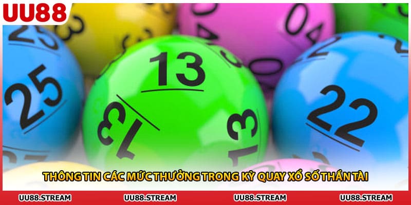 Thông tin các mức thưởng trong kỳ quay xổ số thần tài